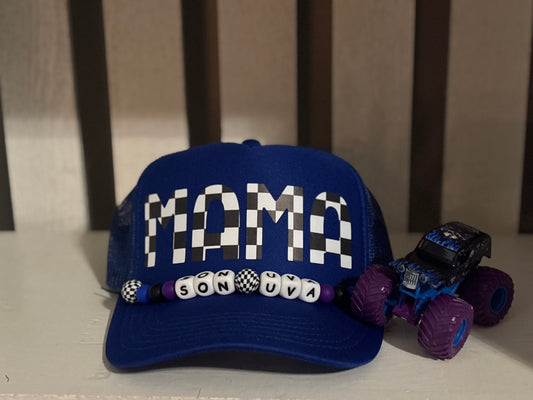 Checkered Mama and Truck Name Chain
